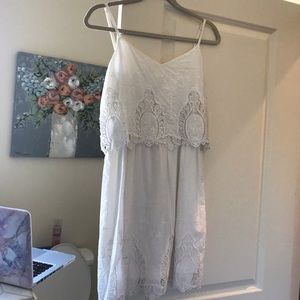 White eyelet dress